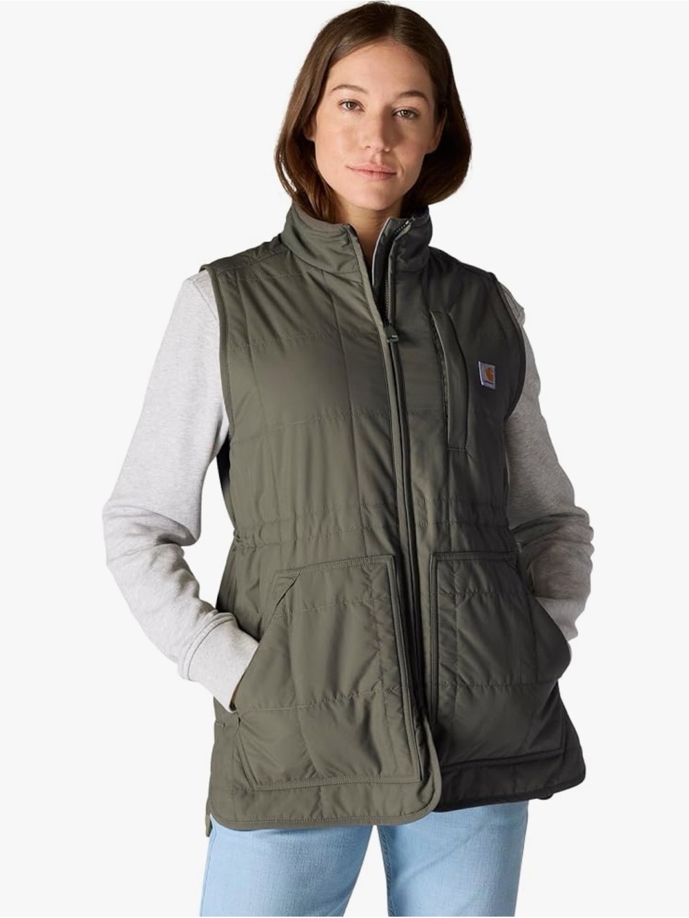 Carhartt Women's Rain Defender Relaxed Fit Lightweight Insulated Mock-neck Vest